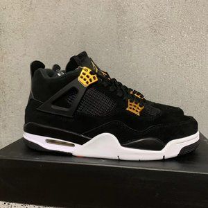 New Air Jordan 4 Royalty 2017 Size 10 Rare Retro Authentic Black Suede MJ OG AJ4